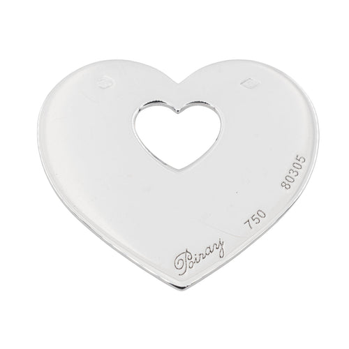 Pendentif Poiray Pendentif Coeur Coeur Or blanc 58 Facettes 3049964CN