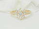 Bague 53 Bague marguerite en or jaune et diamants 58 Facettes 33442