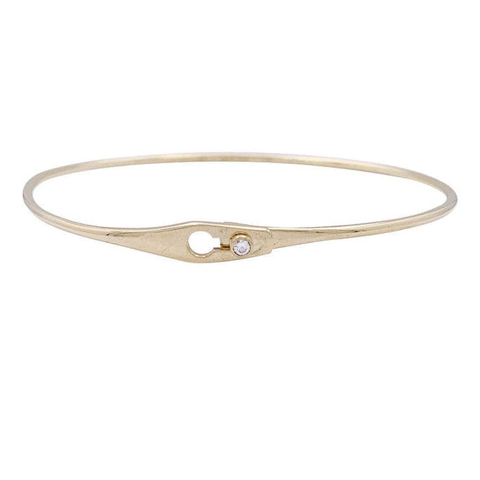 Bracelet Bracelet Dinh Van, modèle "Serrure" en or jaune, un diamant. 58 Facettes 33790