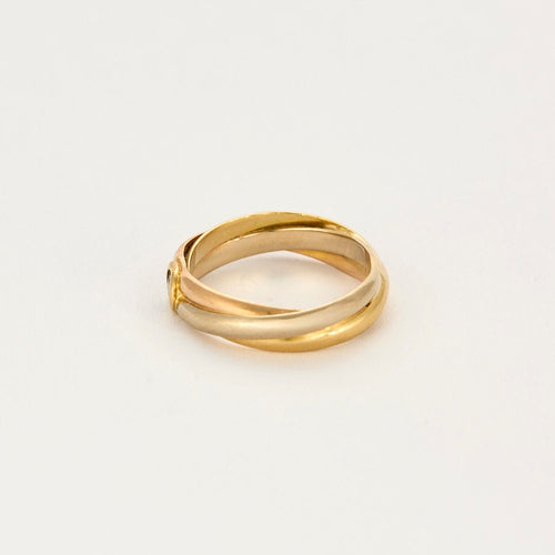 Bague 57 Bague or jaune et améthyste 58 Facettes MON0946