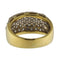 Пръстен от жълто злато, инкрустиран с павирани диаманти (1,49 ct) 