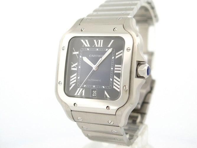 Montre montre santos de CARTIER gm acier automatique fullset 58 Facettes 260613