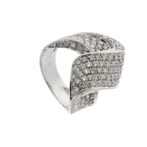 Bague 55 Bague Onde diamants 58 Facettes 19851