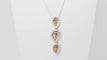Collier Collier en or blanc, citrine et diamants 58 Facettes 32805b
