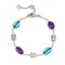 Bracelet BULGARI - Bracelet B Zero1 en or blanc, améthyste et topaze bleue 58 Facettes G13935