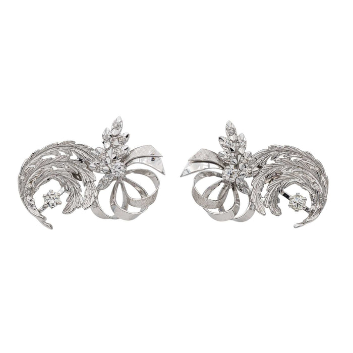 Boucles d'oreilles Boucles d'oreilles Or blanc Diamant 58 Facettes 3244484CN