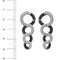 Boucles d'oreilles Boucles d'oreilles pendantes diamants noirs et blancs 58 Facettes 25641