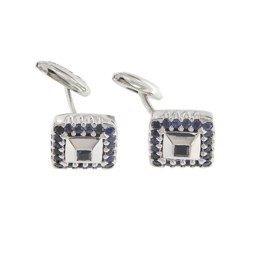 Boutons de manchette Boutons de manchette avec saphirs 58 Facettes 36483