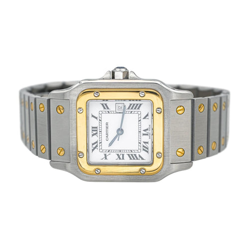 Montre Cartier Montre Santos Acier, Or jaune 58 Facettes 4660370RV