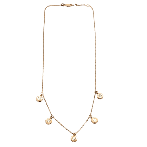 Collier COLLIER OR ROSE ET DIAMANTS 58 Facettes BO/240056