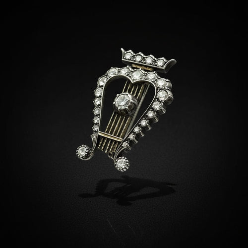 Broche Spilla "Lira", tardo XIX secolo 58 Facettes