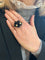 Bague 56 Bague Grelots onyx et diamants 58 Facettes B364