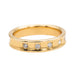 Bague 54 Bague Demi alliance Or jaune Diamant 58 Facettes 3261222CN