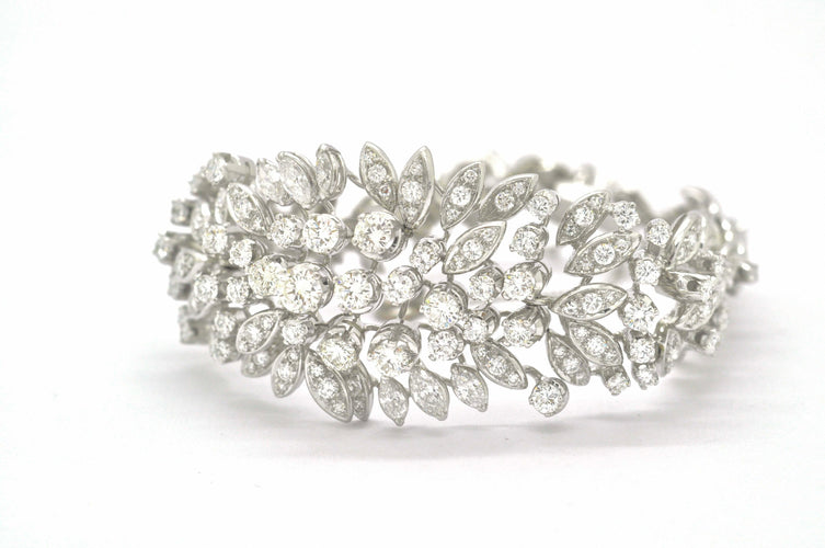 Bracelet Bracelet en or blanc avec diamants de 6,30 ct 58 Facettes