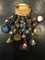 Broche Broche Line Vautrin En Bronze Doré, Talosel Et Perles De Verre 58 Facettes
