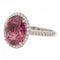 Bague 54 Bague Or blanc Tourmaline rose 58 Facettes 2543096CN
