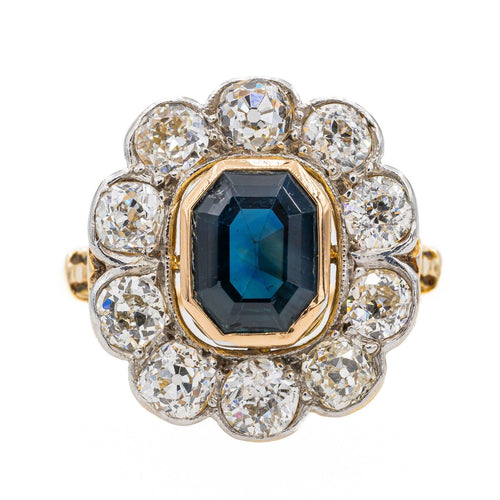 Bague 55 Bague Pompadour Or jaune Saphir 58 Facettes 3090599CN