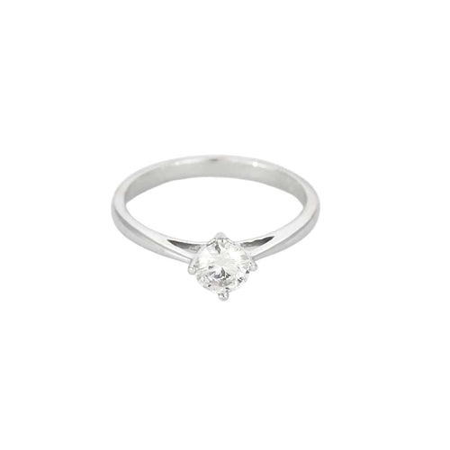 Bague 52,5 Bague Solitaire en or blanc et diamants 58 Facettes REU0870X3