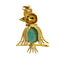 Pendentif Pendentif perroquet avec turquoise, rubis et diamant 58 Facettes 38352