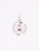 Pendentif AUGIS - Médaille amour ronde or blanc diamant rubis 58 Facettes J630