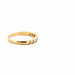 Bague 56 Alliance Demi-Tour or jaune diamants 58 Facettes 103-GS33943-1