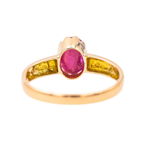 Bague 57 Bague  Or jaune Rubis 58 Facettes 4049089CN