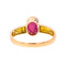 Bague 57 Bague  Or jaune Rubis 58 Facettes 4049089CN