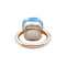 Ring 49 Ring Pomellato, "Nudo Maxi", zwei Goldarten und blauer Topas. 58 Facettes 35352
