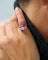Bague 47 Bague Dôme Or Rose Diamants et Calibrés de Rubis Verneuil 58 Facettes A11310