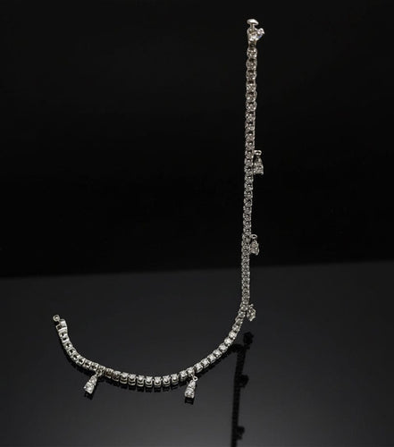 Bracelet Bracelet de tennis en or blanc 58 Facettes