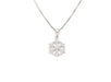 Collier Collier flocon de neige en or blanc et diamants 58 Facettes