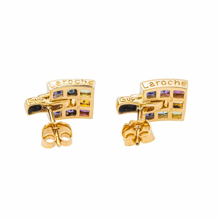 Boucles d'oreilles Guy Laroche Boucles d'oreilles Or jaune Cordiérite 58 Facettes 3674929RV