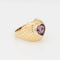 Bague 52.5 Bague coeur améthyste or jaune 58 Facettes G13536
