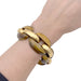 Bracelet Bracelet vintage, or jaune et oeil de tigre. 58 Facettes 33986