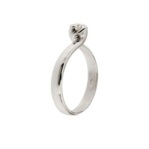 Bague 56 Bague solitaire avec diamant de 0,35 ct 58 Facettes 27243