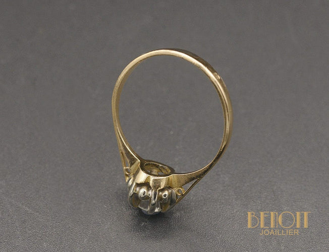 Bague 56 Solitaire or rose diamant 58 Facettes A10472