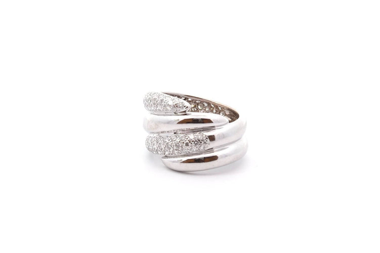 Bague Bague diamants en or blanc 18k 58 Facettes 26526dv