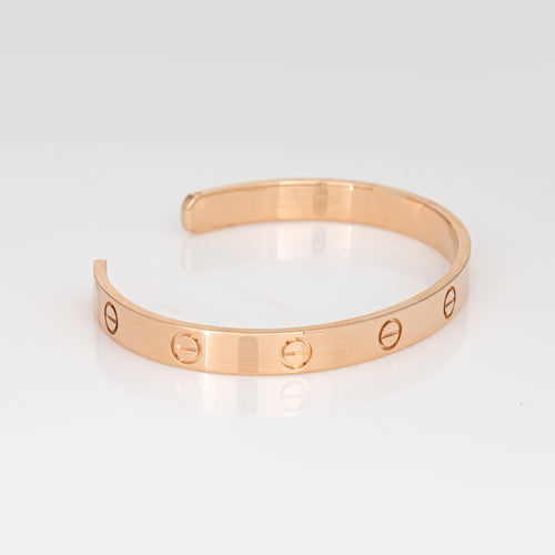 Bracelet Cartier - Bracelet manchette Love Estate en or rose, bijou fin signé 58 Facettes G13771