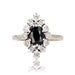 Bague 52 Bague marquise saphir diamants or blanc 58 Facettes 24-199