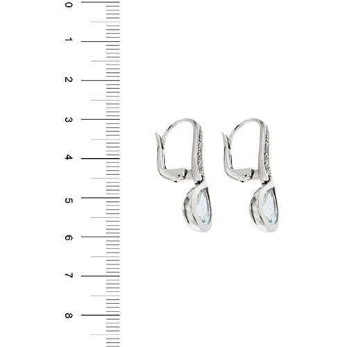 Boucles d'oreilles Boucles d'oreilles en aigue-marine et diamants 58 Facettes 29435