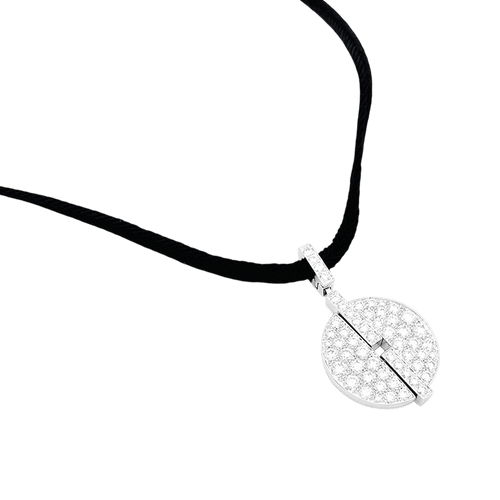 Pendentif Pendentif Cartier, "Himalia", or blanc, diamants. 58 Facettes 34191