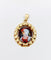 Pendentif Pendentif or rose plaque émaillée 58 Facettes A05511