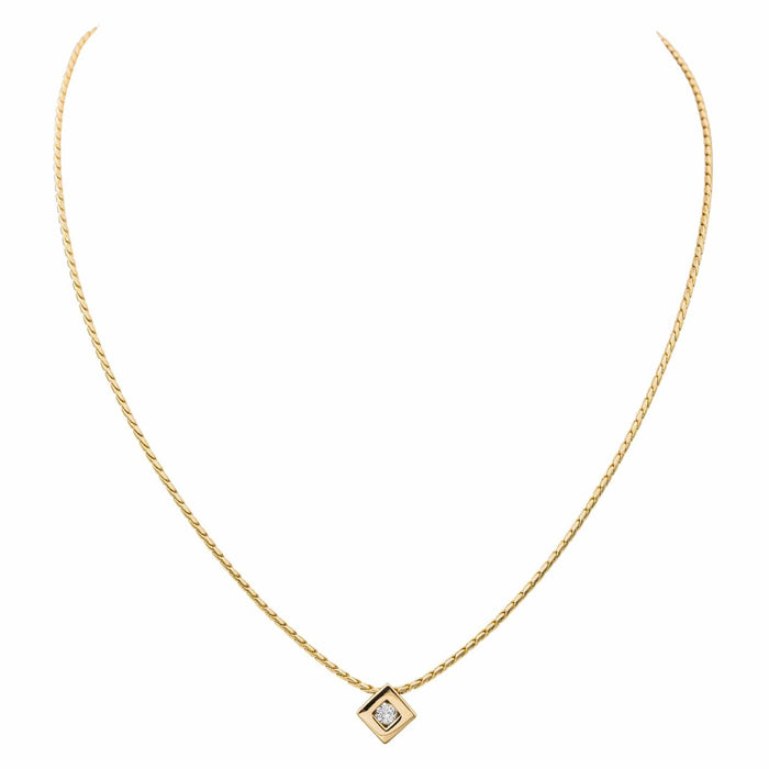 Collier Collier Solitaire Or jaune Diamant 58 Facettes 3175589CN