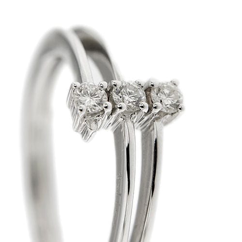Bague Bague trilogie sertie de diamants de 0,18 ct 58 Facettes 35929