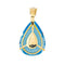 Pendentif Pendentif Or jaune Topaze, Diamant 58 Facettes 4002853CN