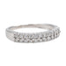 Bague 54 Bague Demi alliance Or blanc Diamant 58 Facettes 3367211CN