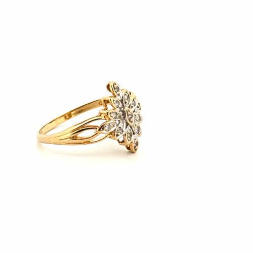 Bague 58 Bague Marquise or jaune et diamants 58 Facettes 70-GS38429
