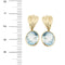 Boucles d'oreilles Boucles d'oreilles pendantes topazes 58 Facettes 34537