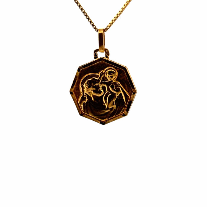 Pendentif Médaille St Christophe Or Jaune 18k 58 Facettes 2-PEA3-GS35385