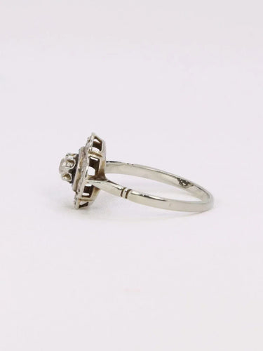 Bague 55 Bague art déco or blanc saphirs diamants 58 Facettes J360